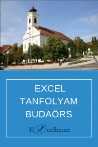 Excel tanfolyam Budaörs