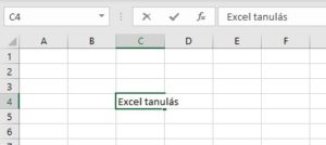 Excel cella szerkesztése