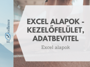 Excel kezelőfelület